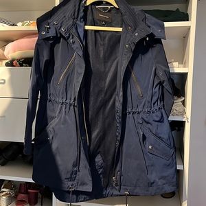 Banana republic navy raincoat size small